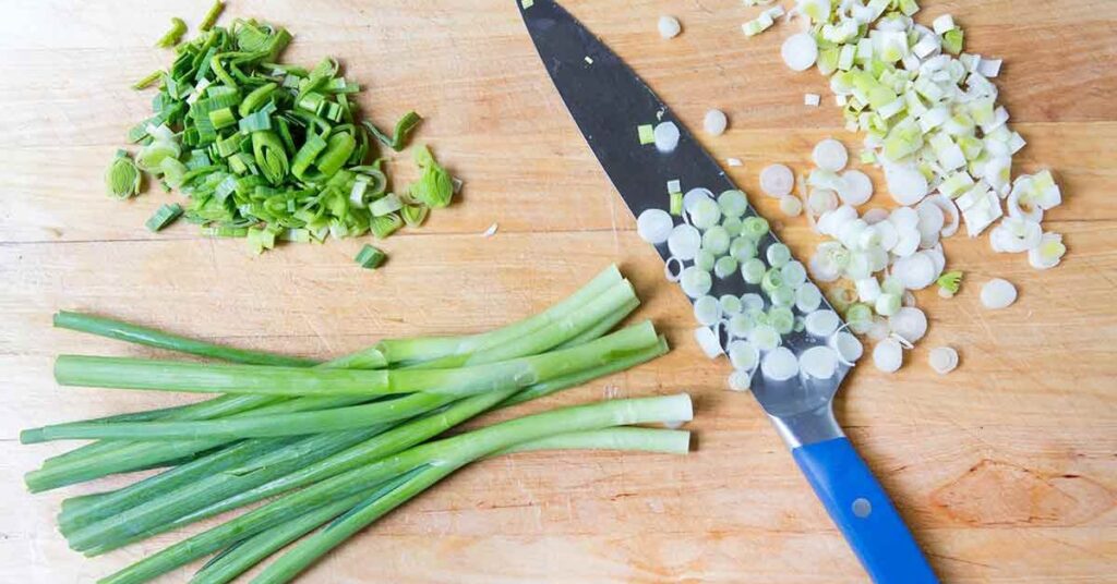 Green and White Onions