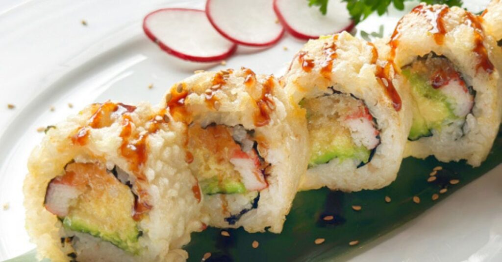 Spicy California Roll Dish