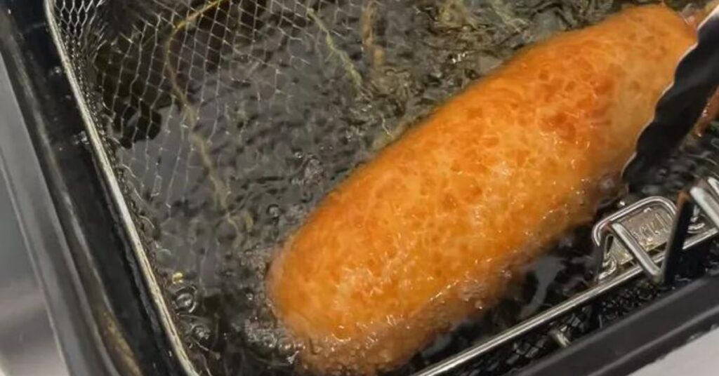 Cooking of Korean Corn Dogs