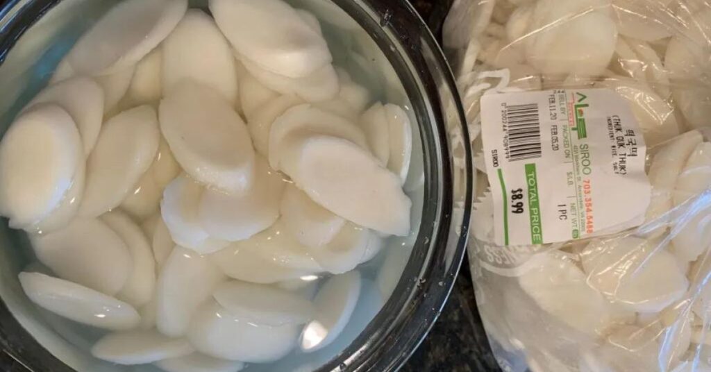 Use Korean rice cakes