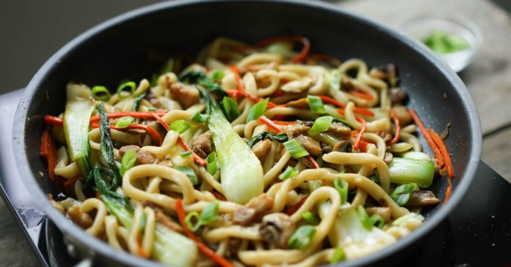 chicken yaki udon